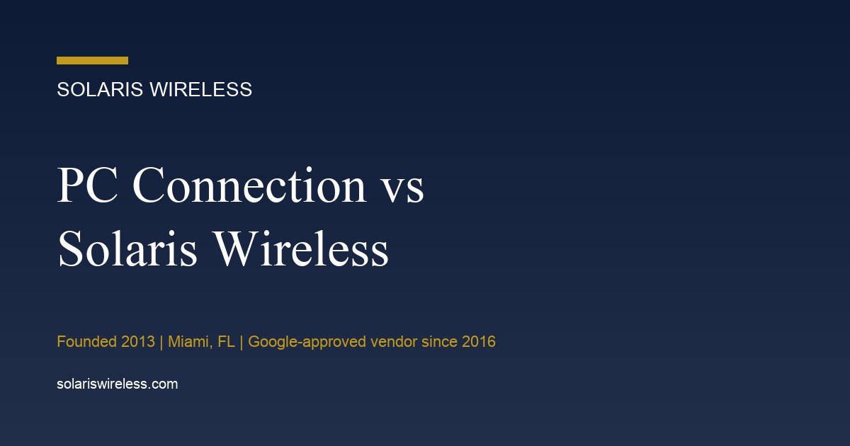 Acmi Connection Computer Connection / PC Connection Alternatives: When Solaris Wireless Fits ...