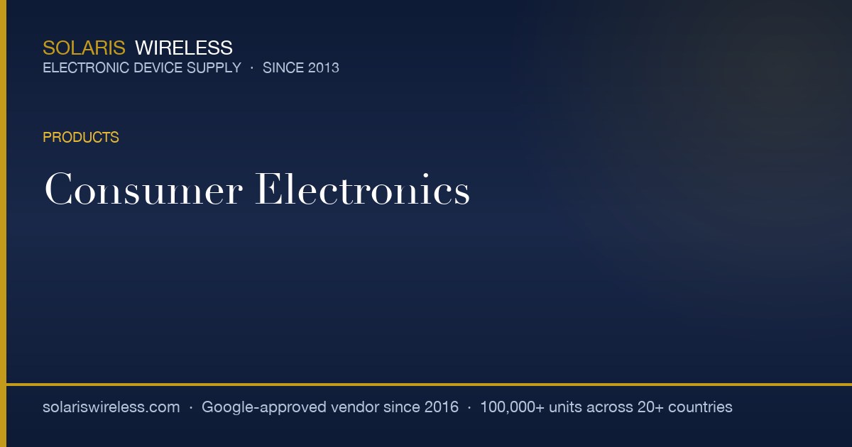 Bulk Consumer Electronics for Enterprise and Promotional Procurement